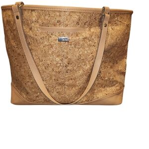 Stylish Tan Cork Tote Bag From JEWEL by THIRTY ONE